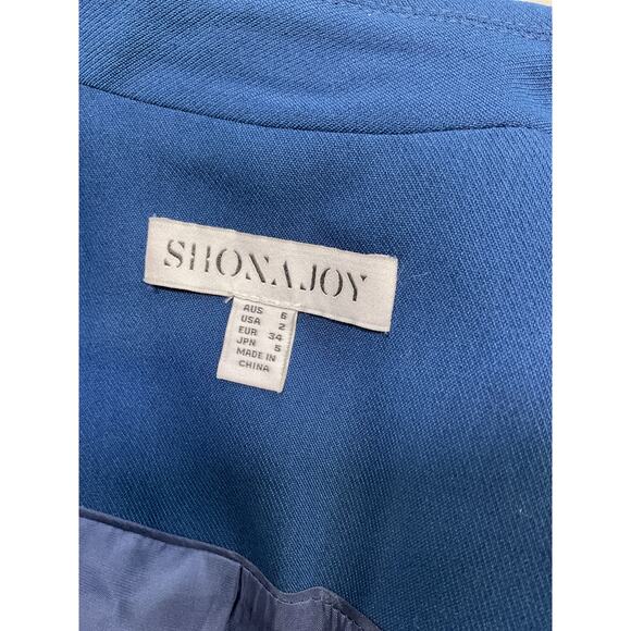 Shona Joy 'Irena' Black Polyester Blazer Size 2 - Picture 4 of 5